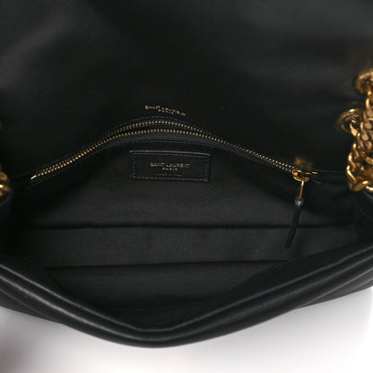 Saint Laurent Plunged Lambskin Calypso Black 5 of 10