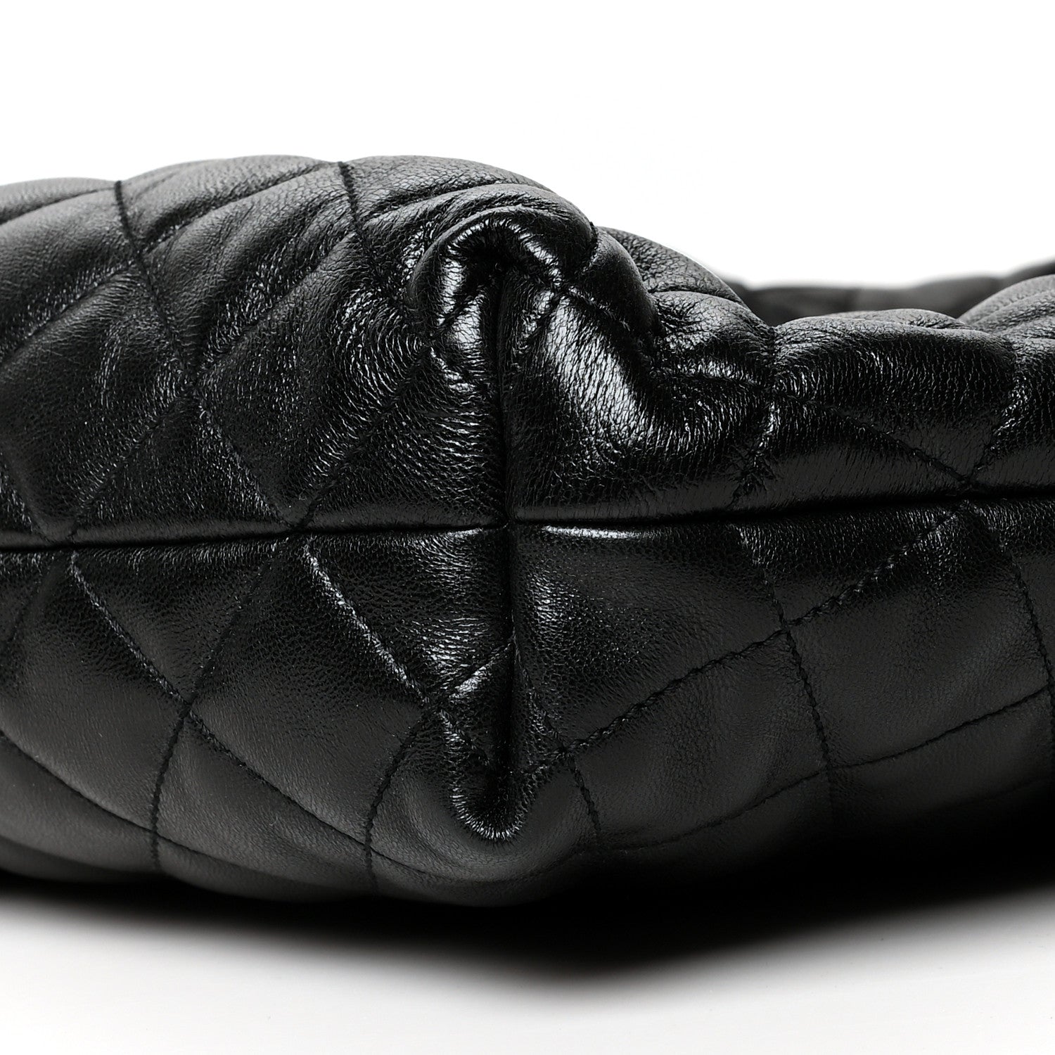 Saint Laurent Lambskin Quilted Maxi Icare Shopping Tote Black 11 of 11