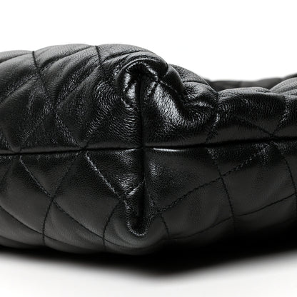 Saint Laurent Lambskin Quilted Maxi Icare Shopping Tote Black 11 of 11