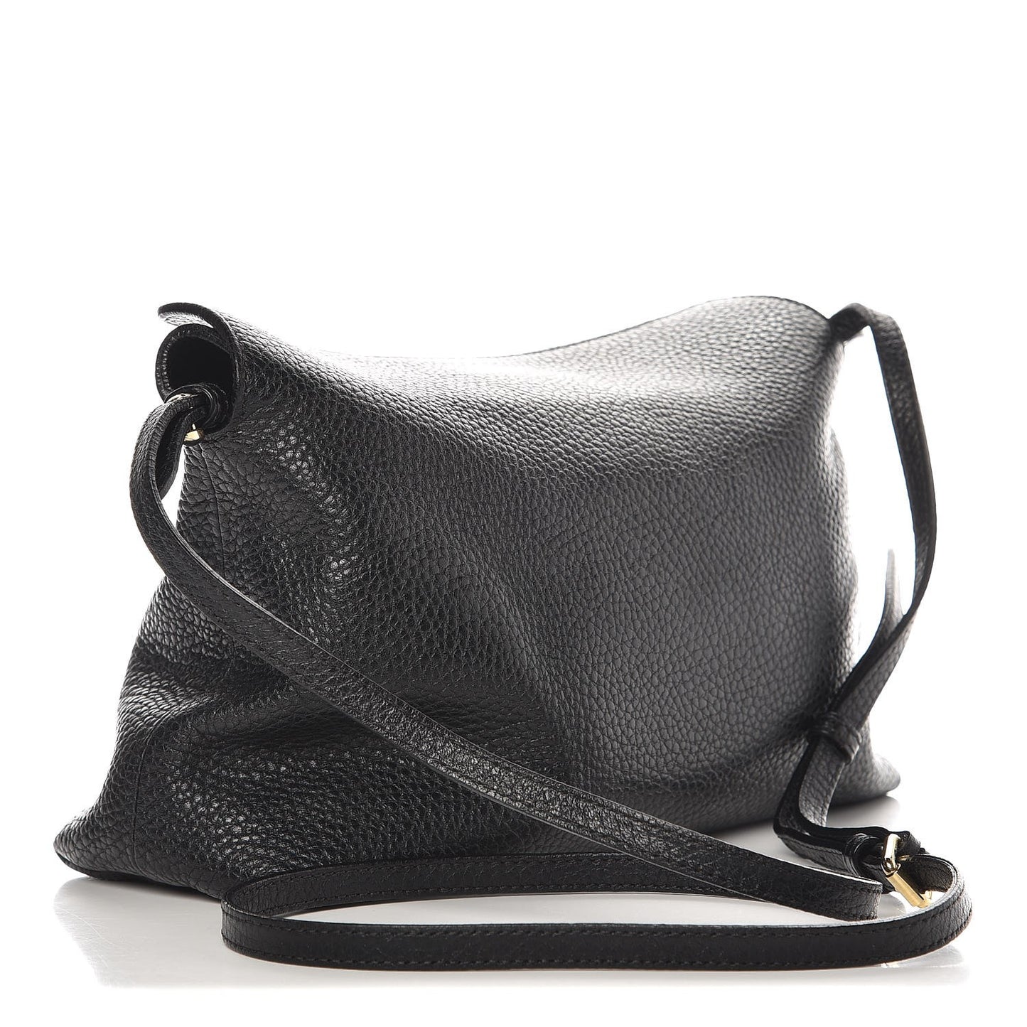 London Grainy Calfskin Small Leah Black