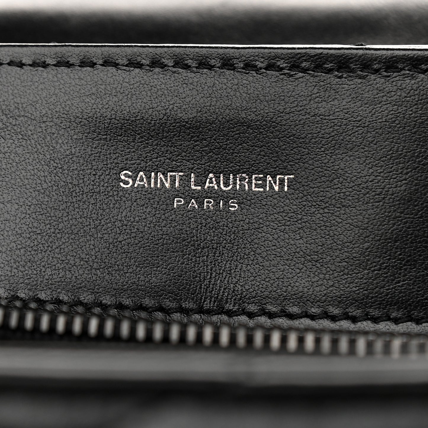 Calfskin Y Quilted Monogram Medium Loulou Chain Satchel Black