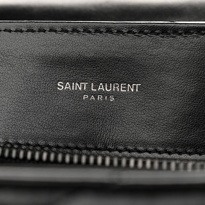 Saint Laurent Calfskin Y Quilted Monogram Medium Loulou Chain Satchel Black 8 of 11