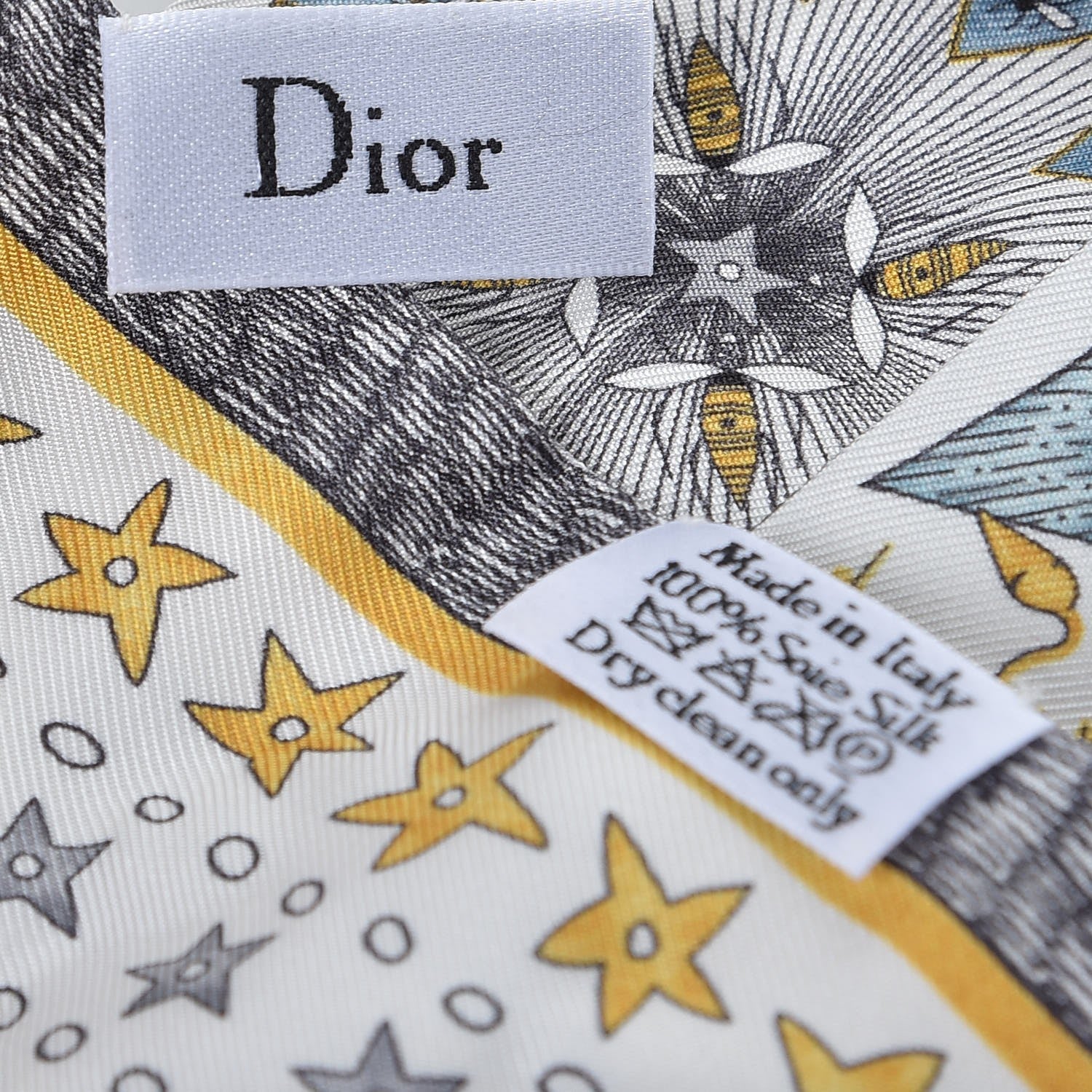 Christian Dior Silk L'Etoile Mitzah Scarf 3 of 4