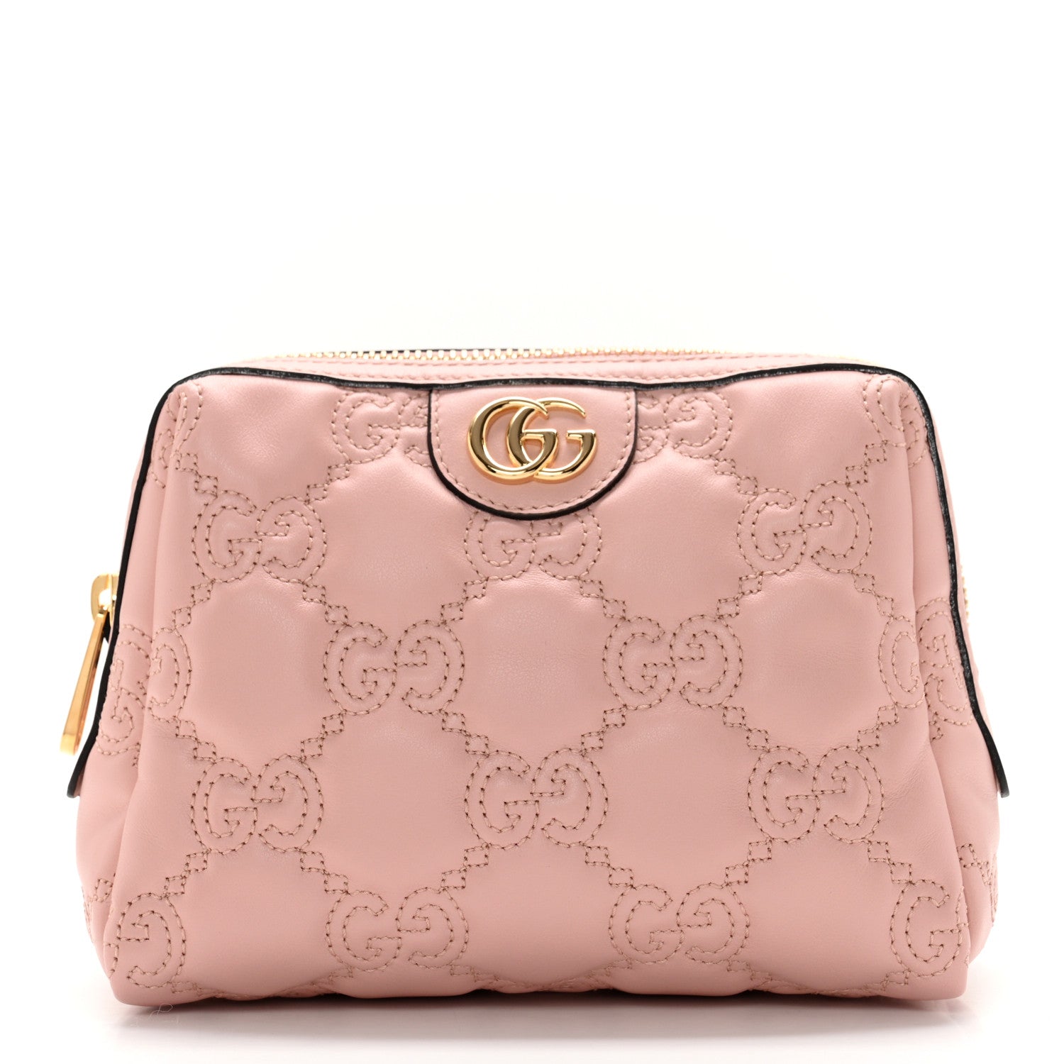 Gucci Calfskin GG Matelasse Beauty Case Perfect Pink 1 of 7
