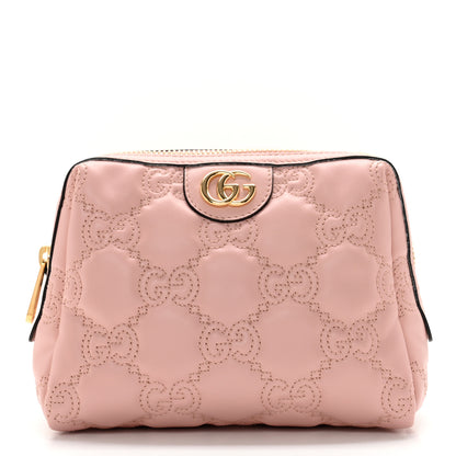 Gucci Calfskin GG Matelasse Beauty Case Perfect Pink 1 of 7