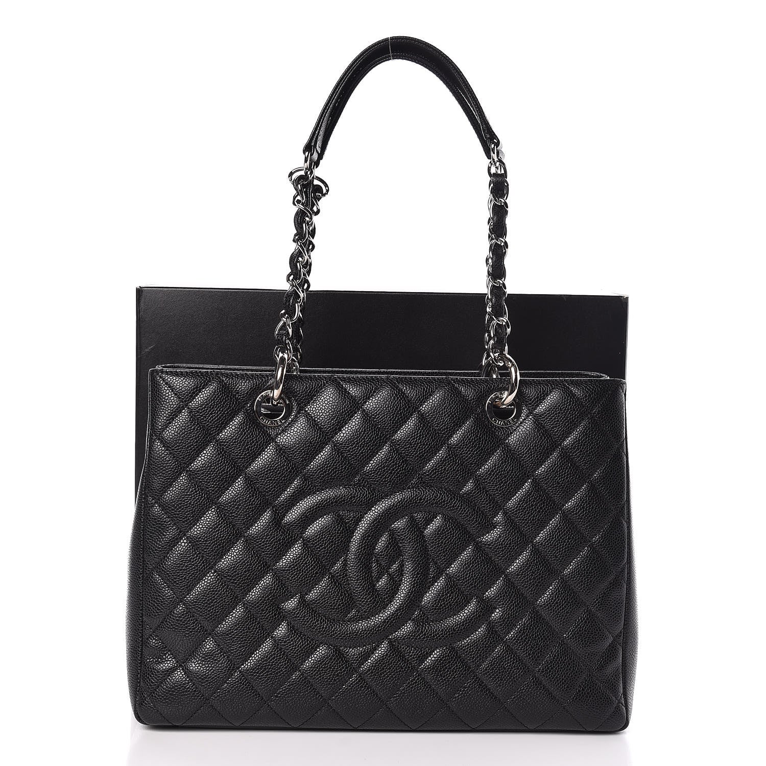 Chanel Caviar Quilted Grand Shopping Tote GST Black 11 of 11