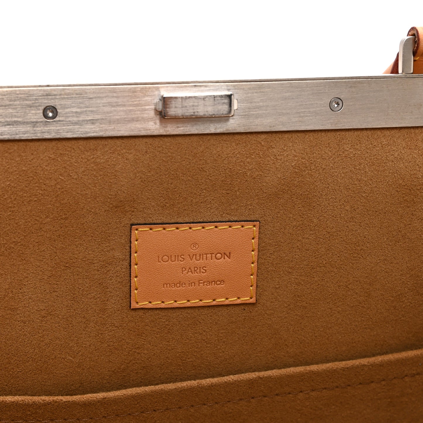 Calfskin Time Trunk Crown Frame Vertical Bag GM