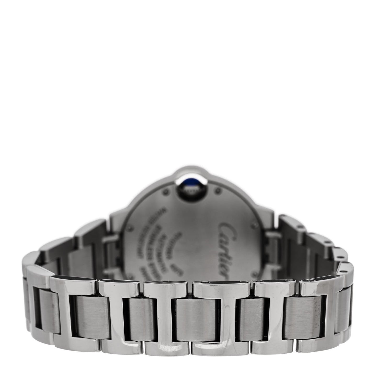 Stainless Steel 33mm Ballon Bleu De Cartier Automatic Watch Ice Blue