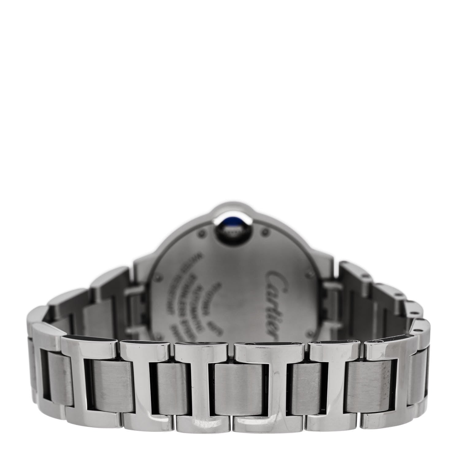 Cartier Stainless Steel 33mm Ballon Bleu De Cartier Automatic Watch Ice Blue 3 of 5