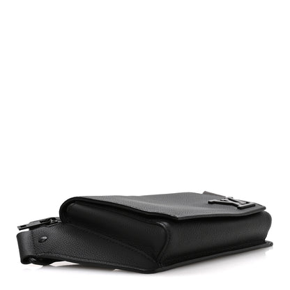 Louis Vuitton Grained Calfskin Aerogram Takeoff Sling Black 4 of 9