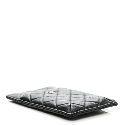 Chanel Caviar Quilted Classic Flat Wallet Pouch Black 4 of 8