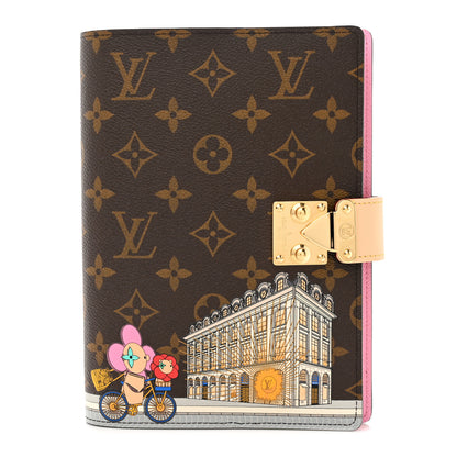 Louis Vuitton Monogram 2022 Christmas Animation Paris Notebook Cover Pink 1 of 8