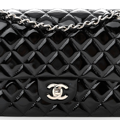 Chanel Patent Quilted Medium Double Flap Black 8 of 11
