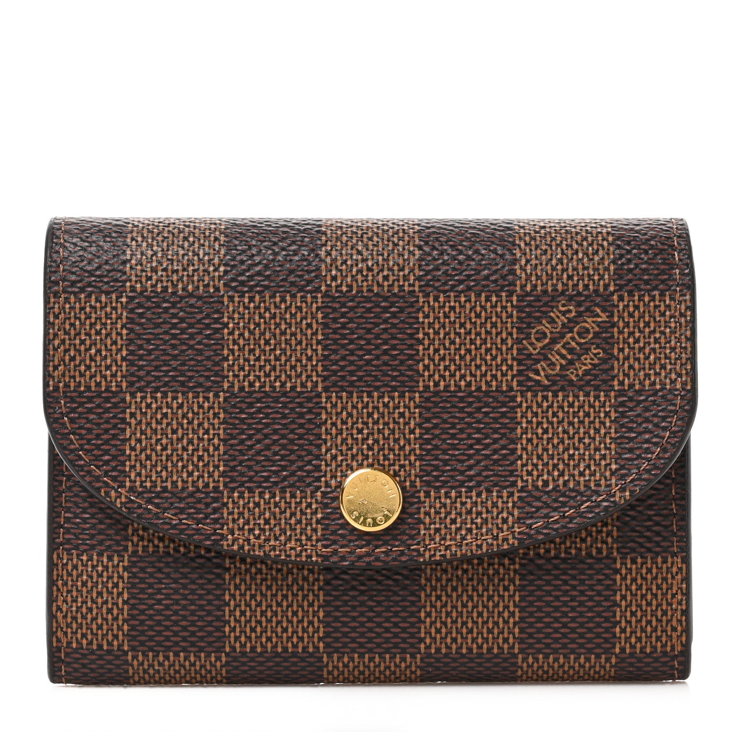 Louis Vuitton Damier Ebene Rosalie Coin Purse Rose Ballerine 1 of 6