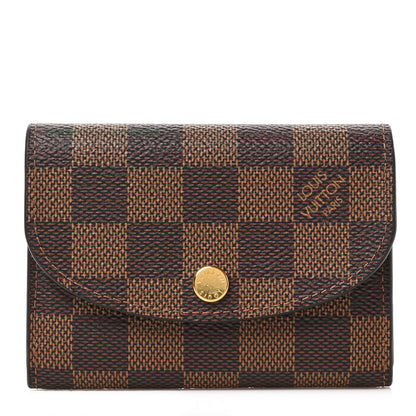 Louis Vuitton Damier Ebene Rosalie Coin Purse Rose Ballerine 1 of 6