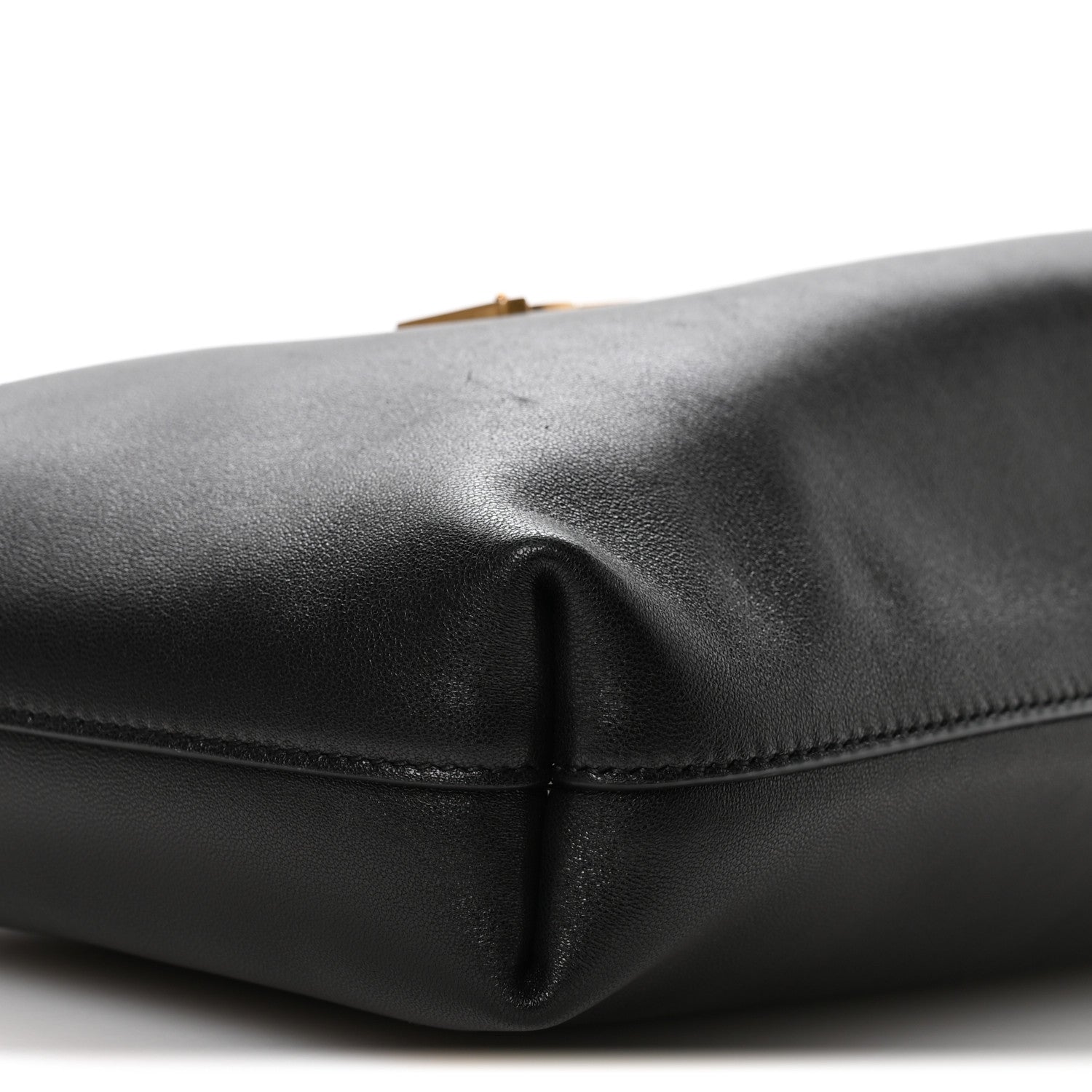 Saint Laurent Lambskin Pochon Shoulder Bag Black 10 of 10