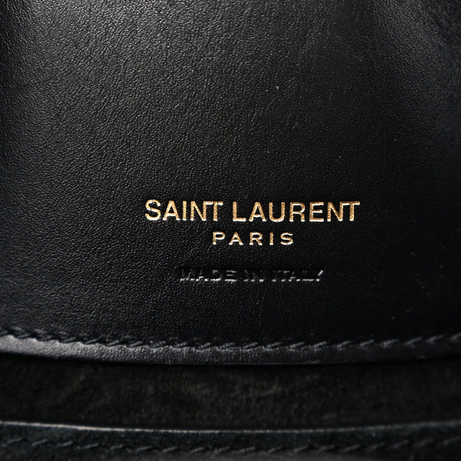 Saint Laurent Shiny Calfskin Le 37 Bucket Bag Black 6 of 9