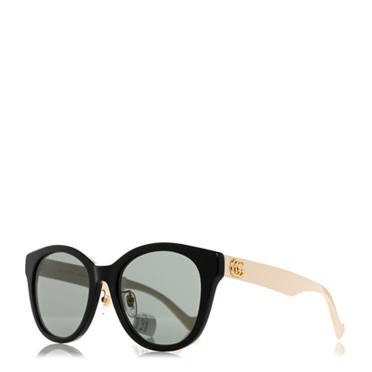 Gucci Acetate Square Frame Sunglasses GG1000SK Black White 1 of 9