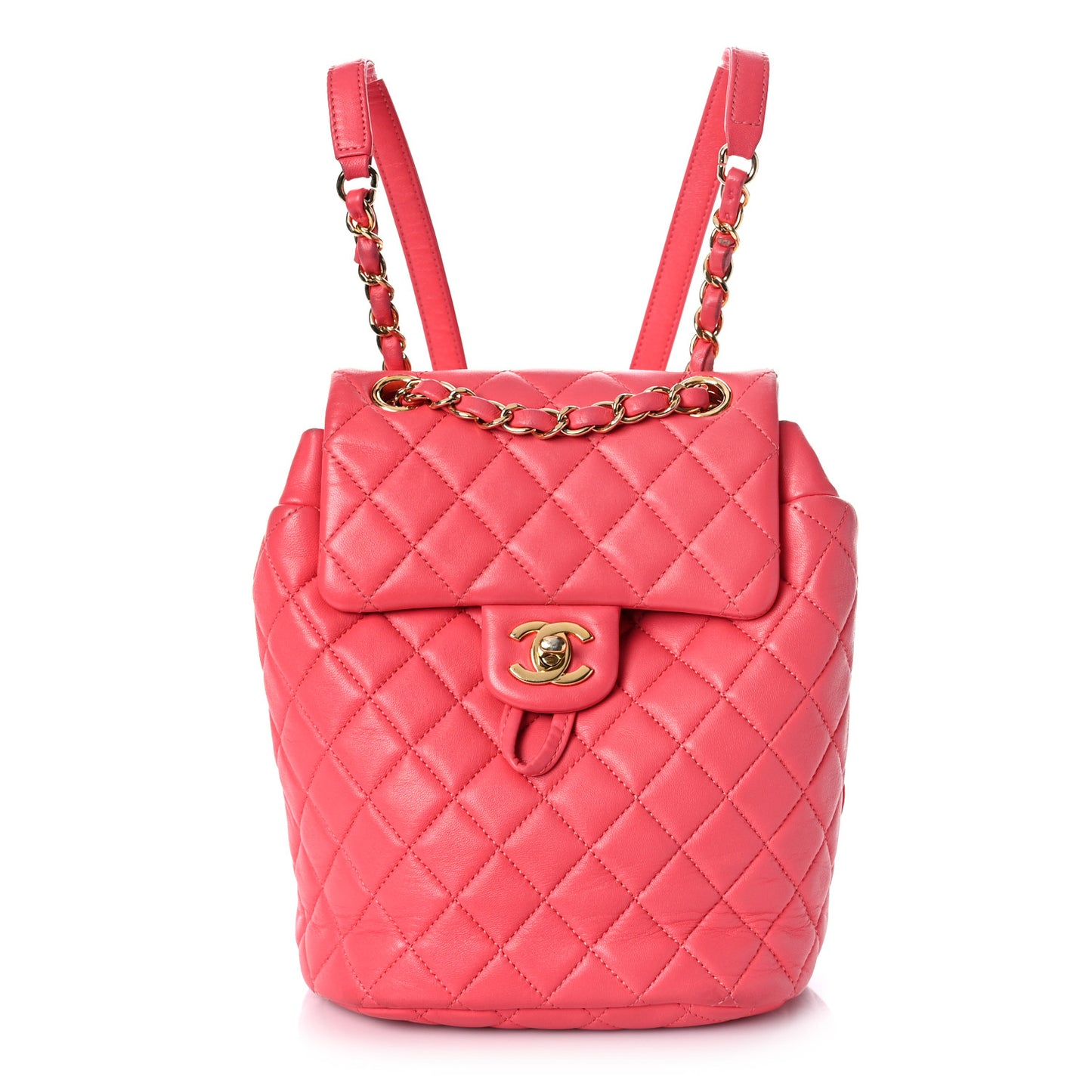 Lambskin Quilted Mini Urban Spirit Backpack Pink
