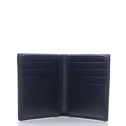 Gucci GG Supreme Monogram Blooms Bi-Fold Wallet Beige Blue Navy 4 of 7