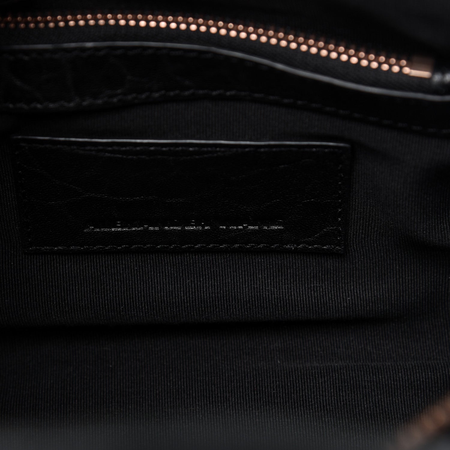 Alexander Wang Pebbled Lambskin Mini Rockie Black Rose Gold Hardware 8 of 8