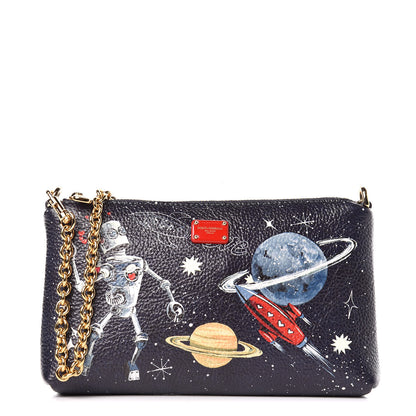 Dolce & Gabbana Grained Calfskin Space Robot Pochette Multicolor 1 of 9