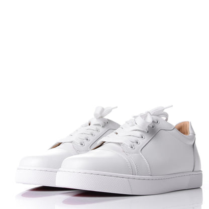 Christian Louboutin Calfskin Vieira Flat Sneakers 38.5 Latte 3 of 11