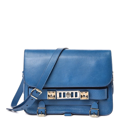 Proenza Schouler Calfskin PS11 Classic Shoulder Bag Bright Blue 1 of 11