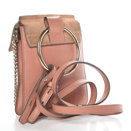 Chloe Suede Calfskin Mini Faye Bracelet Bag Ideal Blush 3 of 11