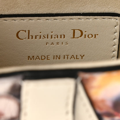 Christian Dior Calfskin Printed KaleiDiorscopic Mini Saddle Bag Latte Multicolor 6 of 11