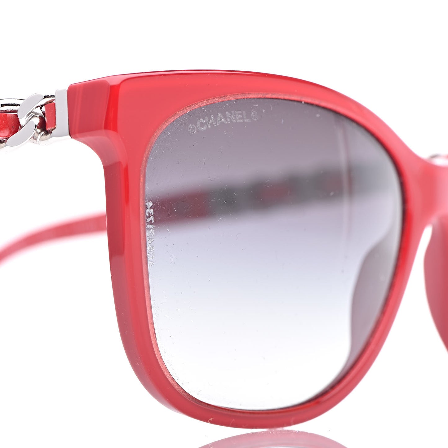 Cat Eye Chain Sunglasses 5260-Q Red
