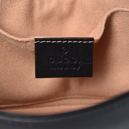 Gucci Calfskin Matelasse Mini GG Marmont Shoulder Bag Black 6 of 8