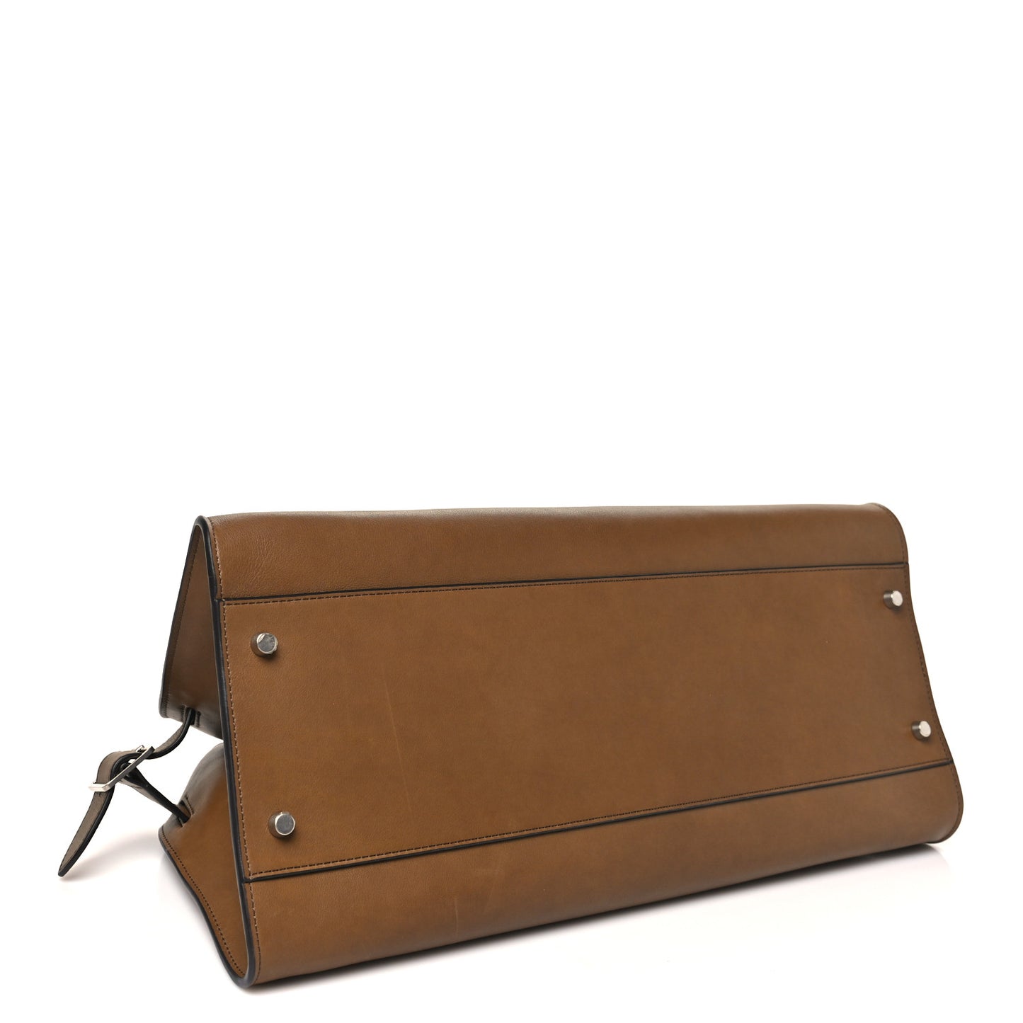 Polished Saddle Calfskin EW Margaux Muschio