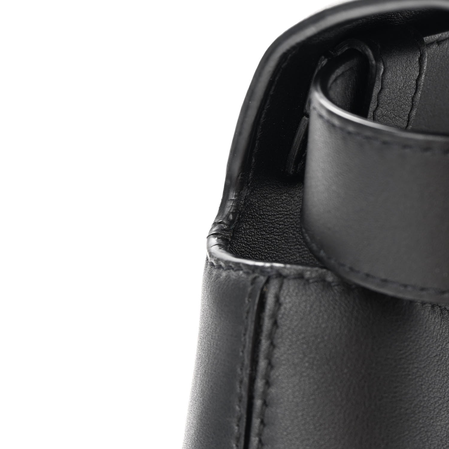 Balenciaga Semi Shiny Smooth Calfskin Monochrome Small Downtown Shoulder Bag Black 13 of 13