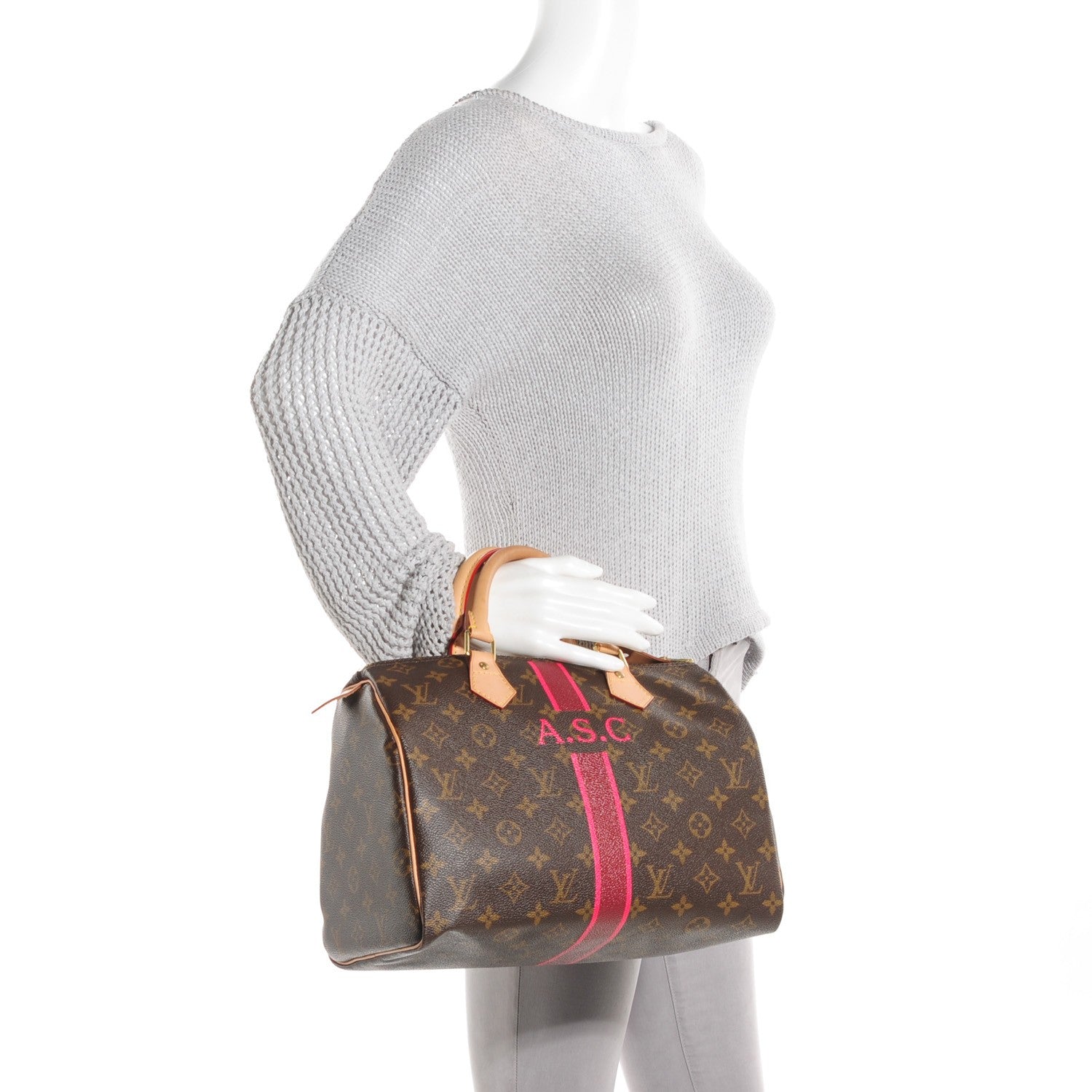 Louis Vuitton Monogram My LV Heritage Speedy 30 Bordeaux Fuchsia 2 of 7
