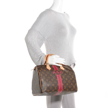 Louis Vuitton Monogram My LV Heritage Speedy 30 Bordeaux Fuchsia 2 of 7