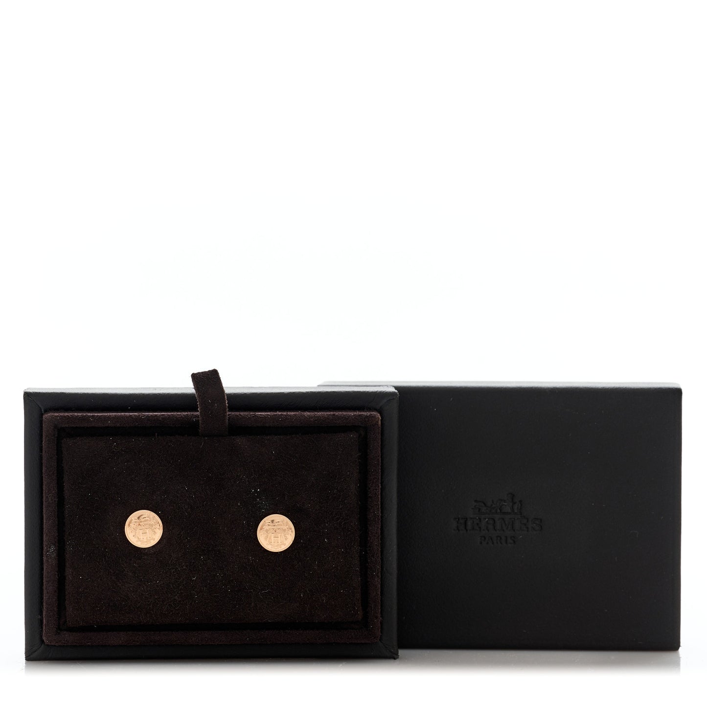 18K Rose Gold TPM Ex-Libris Stud Earrings