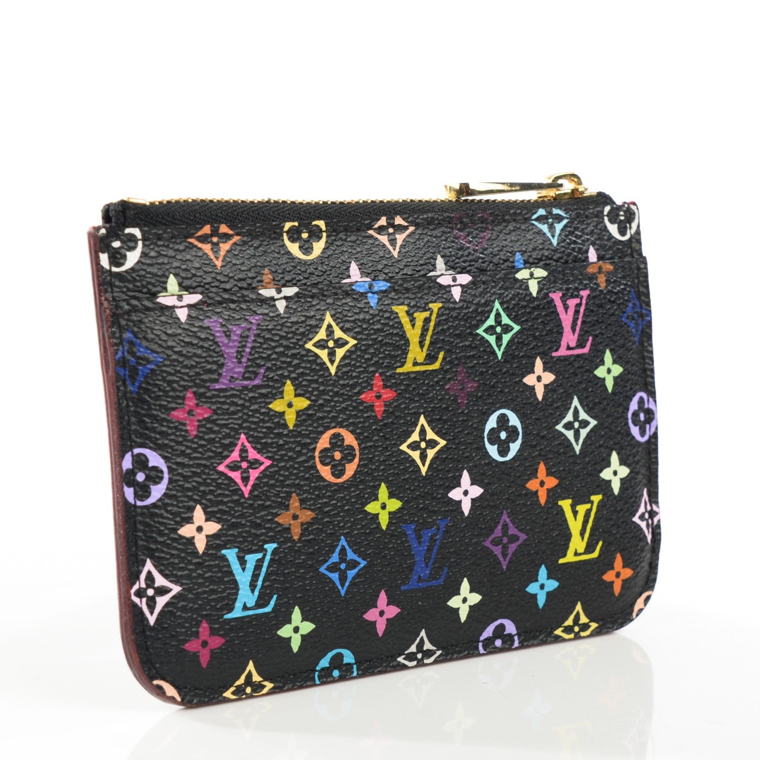 Louis Vuitton Monogram Multicolor Key Pouch Black Grenade 3 of 7