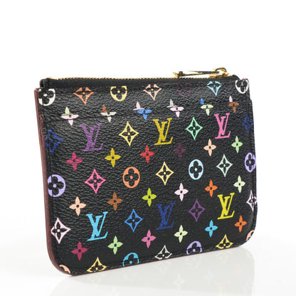 Louis Vuitton Monogram Multicolor Key Pouch Black Grenade 3 of 7