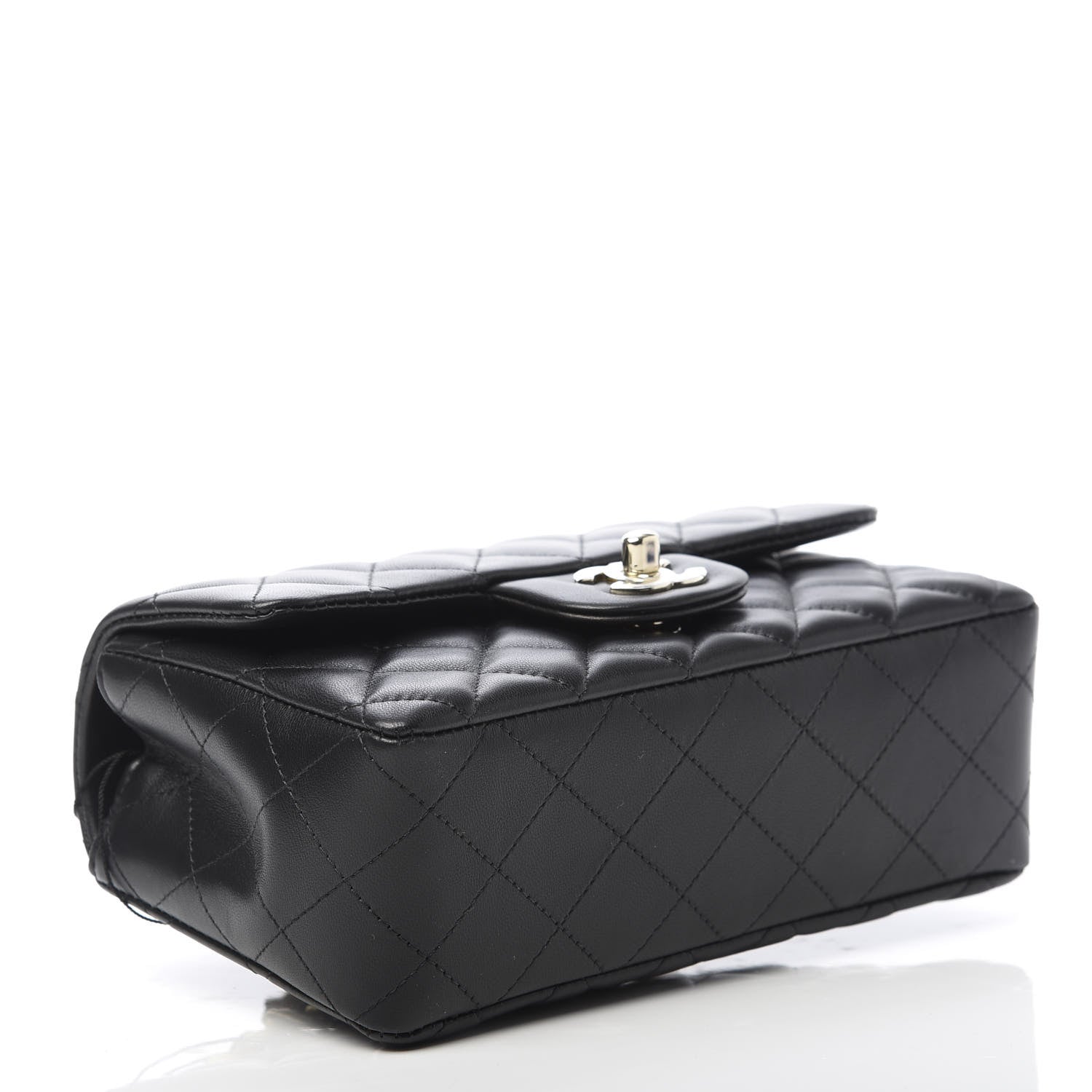 Chanel Lambskin Quilted Mini Coco Charms Rectangular Flap Black 4 of 11
