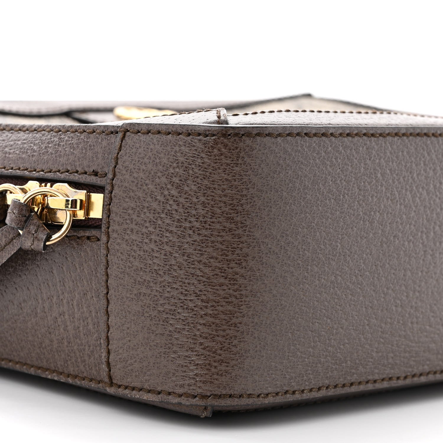 Gucci GG Supreme Monogram Web Small Ophidia Top Handle Shoulder Bag Brown 9 of 12