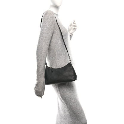 Mansur Gavriel Pebbled Calfskin Rhea Bag Black 2 of 9