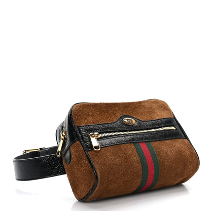 Gucci Suede Small Ophidia Belt Bag 85 34 Brown 4 of 10