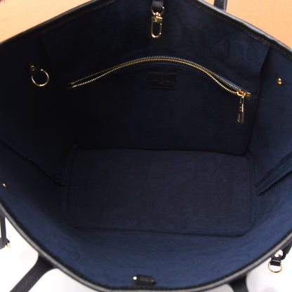 Louis Vuitton Empreinte Monogram Giant Neverfull MM Black 5 of 11