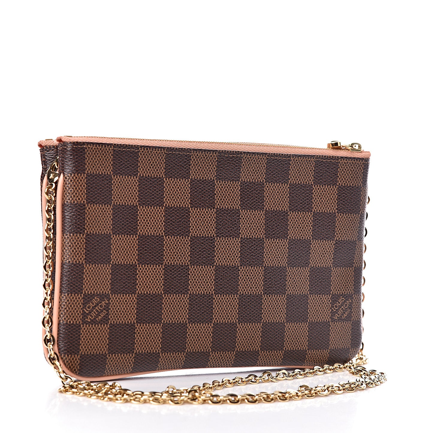 Damier Ebene Double Zip Pochette