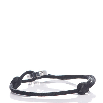 Louis Vuitton 18K White Gold Cord Empreinte Adjustable Bracelet Black 3 of 6
