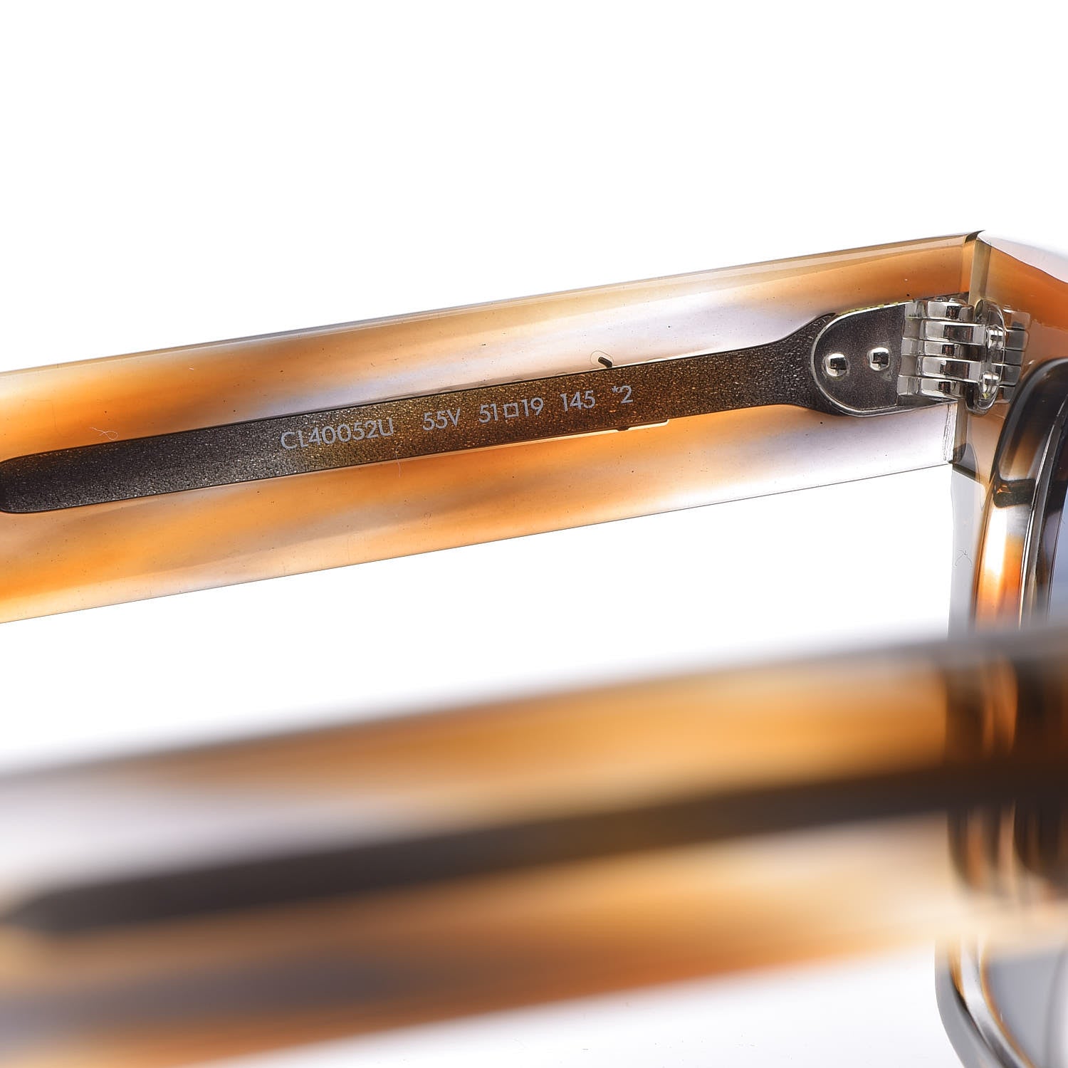 Celine Acetate Cat Eye Sunglasses CL 40052U Havana 5 of 8