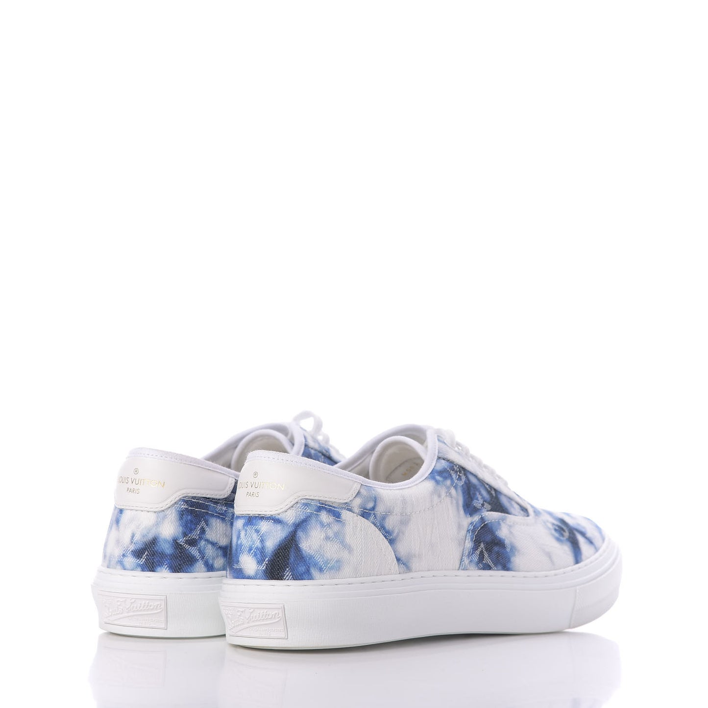 Denim Monogram Trocadero Tie Dye Sneakers 8.5 Marine