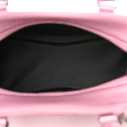 Balenciaga Metallic Grained Calfskin Neo Classic Silver Hardware Mini City Pink 5 of 15