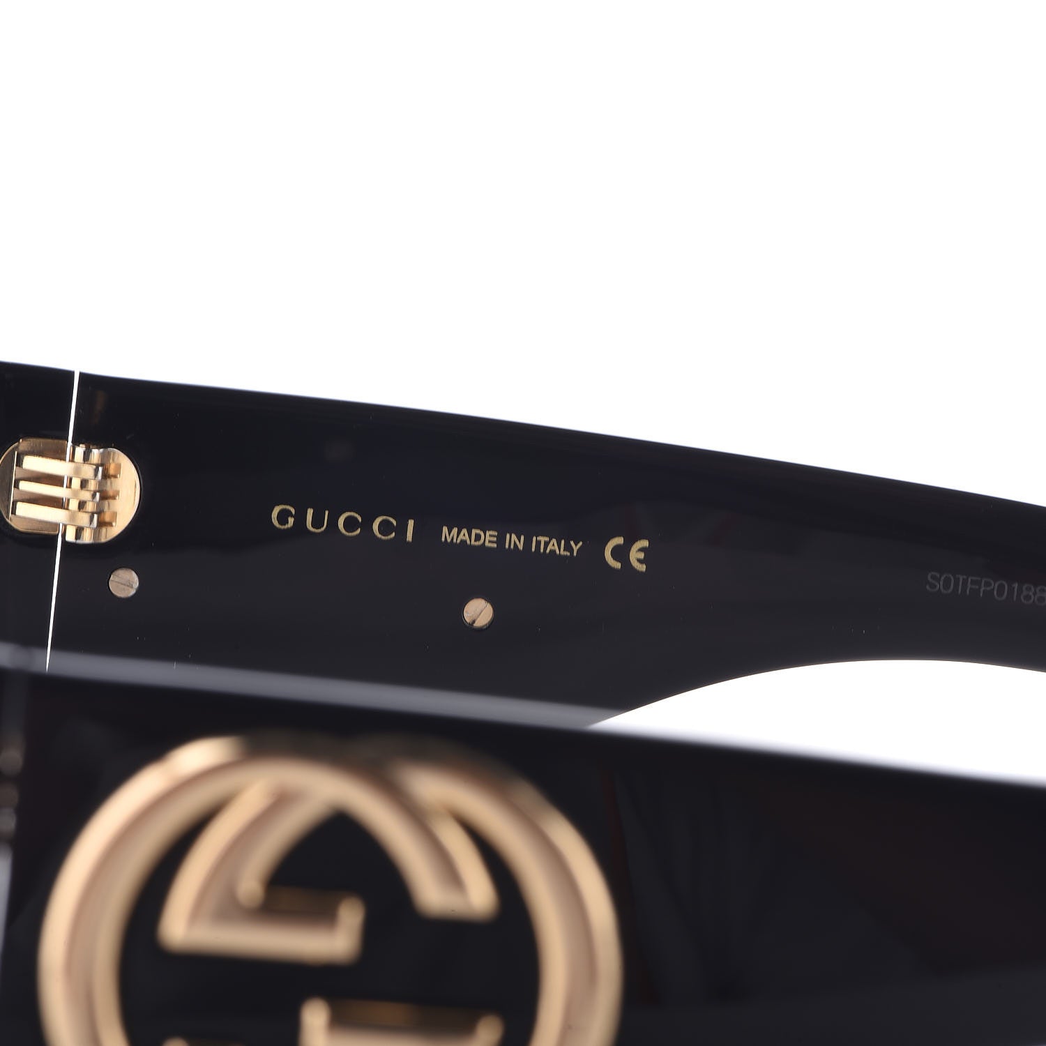 Gucci Oversized Aviator Sunglasses GG0152S Black 6 of 8